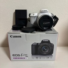 Canon EOS Kiss X9 White Digital SLR Camera with EF-S 18-55mm Lens Set