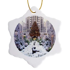 3dRose, Christmas Tree, Rockefeller Center, Manhattan, New York, USA, Ornament