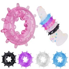5PCS Male Cock Ring Super Strong Stretchy Stay Harder Penis Rings Cockring Men