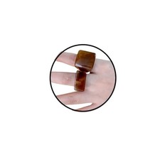PINK TOWN Resin Chunky Ring Set for Women, Multicolor Acrylic Knuckle Brown