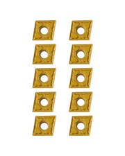 Carbide Turning Inserts CNMG431 10 PCS Upgraded CVD Coated Steel Cutting Lathe