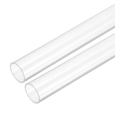 Acrylic Tube, 2 Pcs 15mm(0.59") ID x 19mm(0.75") OD 254mm(10") Length