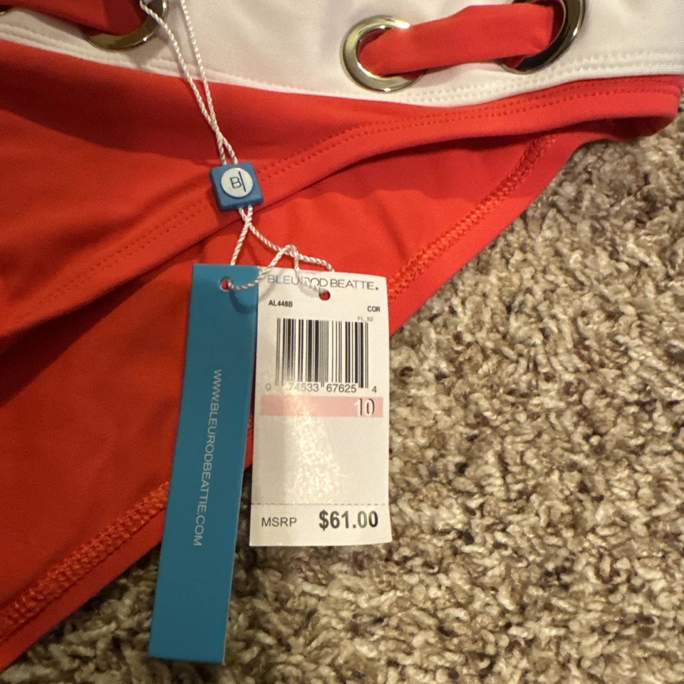 Conjunto de bikini Blue Rod Beattie nuevo con etiquetas 10 Foto 3 de 4