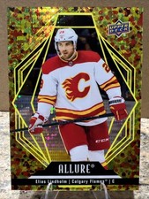 2022-23 UD Allure - Elias Lindholm GOLD Glitter Bomb /199! Calgary Flames #94