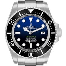 Rolex Seadweller Deepsea 44 Steel Cameron D-Blue Mens Watch 126660 Box Card