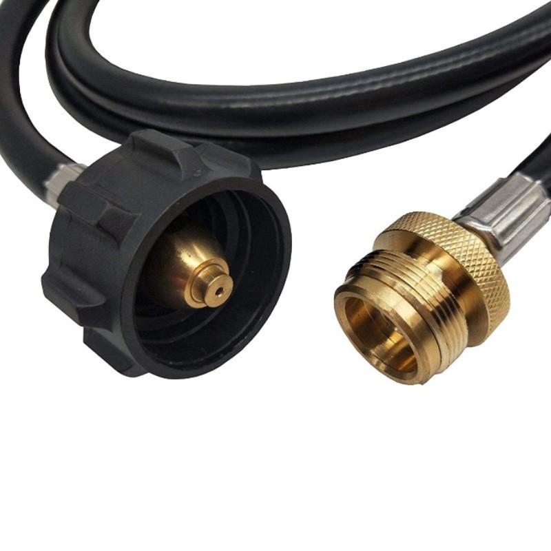 6 Ft Propane Adapter Hose 1lb to 20lb Converter Replacement for Tank Connects