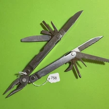 Leatherman Super Tool Plier Multi Tool Pocket Knife Stainless EDC #758