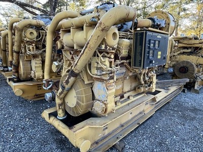 CATERPILLAR 3508B DIESEL GENERATOR ENGINE 1800 RPM  16307 HOURS