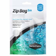 SEACHEM SMALL ZIP BAG MESH FILTER BAG w/ZIPPER