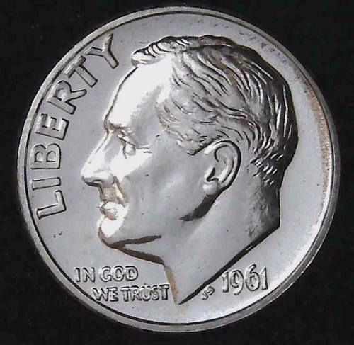 1961-P 10C Roosevelt Dime Proof 90% Silver 26stt0109