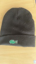 Lacoste Herren Strick Beanie Wollmütze schwa...