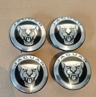 Jaguar xf xe xj f pace Center Wheel Caps red 58 59mm Growler Black