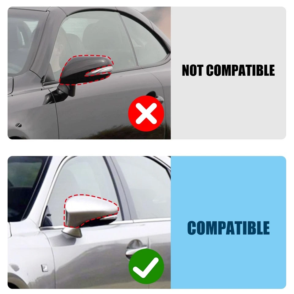 Gloss Black Side Rearview Mirror Cap Cover Trim For Lexus GS/ GS F Sport 2012-20 Foto 3 de 4