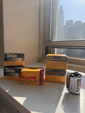 Bulk 35mm Expired Film Kodak ektachrome, Gold 200, TMAX, Ilford 6 Rolls Total