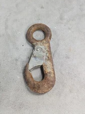 Large 5” Primitive Old Antique Spring Clip Clasp Iron Hook