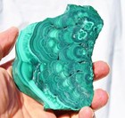 Beautiful Polished Malachite Slice Congo Natural Crystals 109mm 4.3" 4216 dxx — photo 4