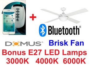 Mercator Wireless Bluetooth Ceiling Fan Remote Control Via Your