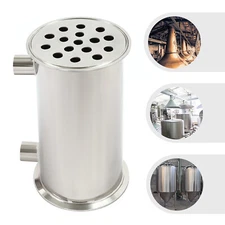 Condenser Dephlegmator Reflux Condenser for Moonshine Still Stainless Steel 304