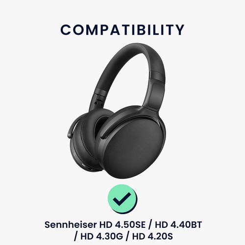 2x Cuscinetti di ricambio compatibile con Sennheiser HD 4.50SE HD 4.40BT HD - Zdjęcie 2 z 8