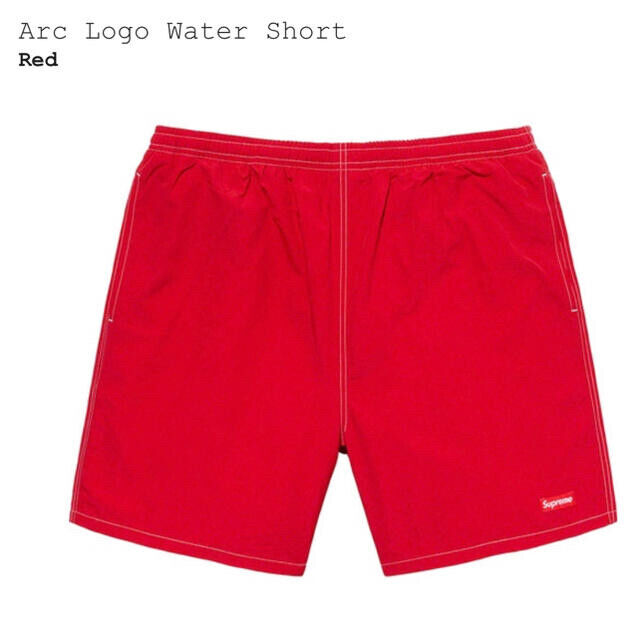 SS20 Supreme Arc Logo Water Short Pants Red Size M Preowned | eBay