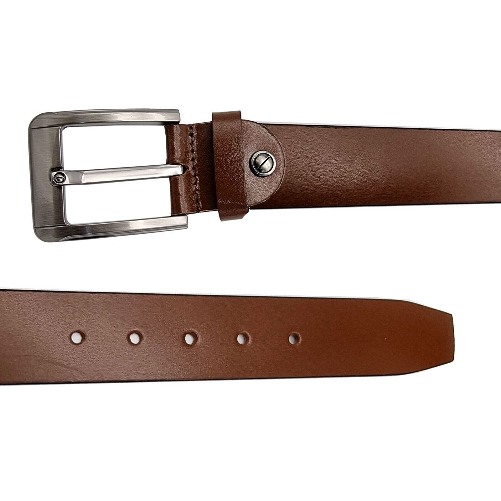 Mens Leather Belts Genuine Pure Leather Black Brown Trouser Jeans Belt