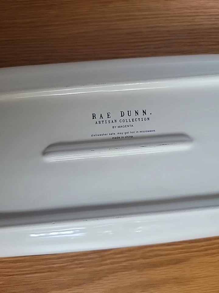 Bandeja Plato Rectangular Rae Dunn - Snack Nibble Bite Por Magenta  Foto 4 de 4