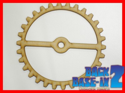 MDF Wooden Shapes Cogs 200mm High 3mm Thick Custom Cut x 3 pieces cog26