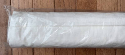 New~Pottery Barn Emery Linen Cotton Roman Blackout Shade~White~26 x 48 