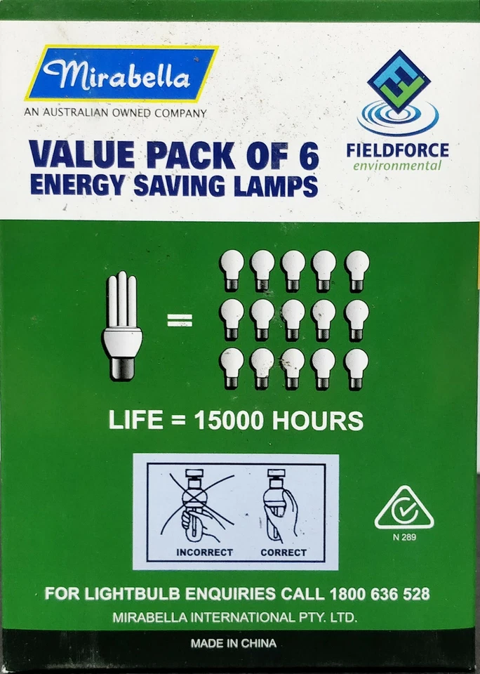 24 x Mirabella CFL Globes Bulbs Variety Pack Warm White 2700K CFL Screw E27 - Image 3 of 4