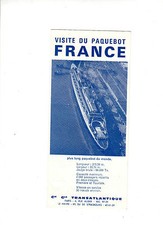 BATEAU LE FRANCE.........NOTICE VISITE DU PAQUEBOT