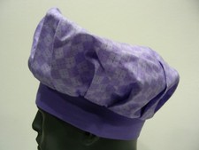 TOYSMITH - PURPLE CHECKS - INFANT/TODDLER SIZE STOCKING CAP BEANIE HAT 
