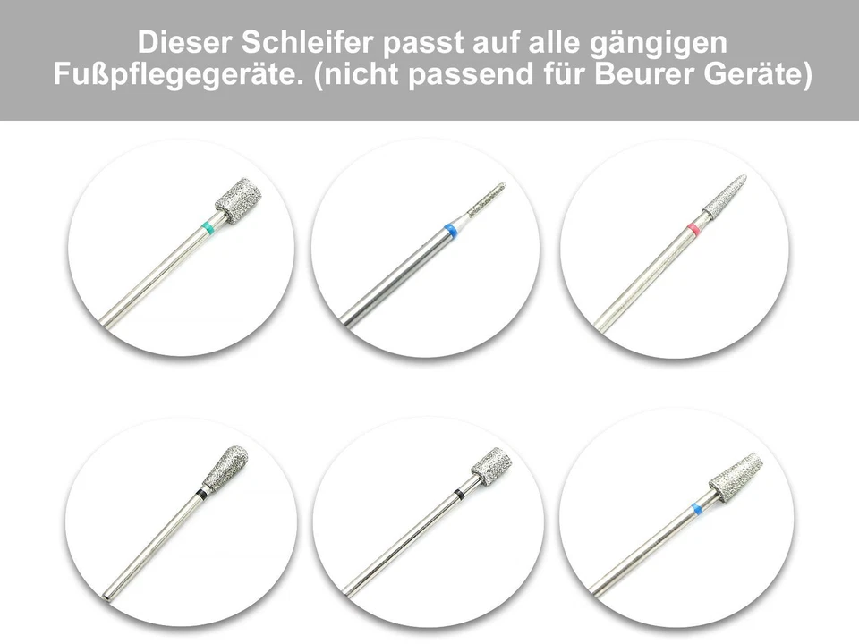 Fußpflege Set Pediküre Diamantschleifer 13 tlg - Bild 3 von 4