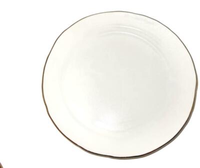 Michael Wainwright Art Pottery PALIO, Gold Rim Salad Plate, 8''