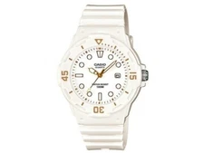 Casio Women's Quartz Rotating Bezel White Resin Band Watch LRW-200H-7E2VCF