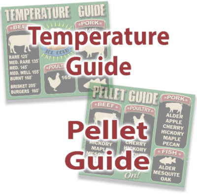 Temperature Guide, BBQ Guide, Pellet, Smoker, Traeger, Magnet, Cooking