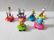 Vintage 1989 Wendy's Kids Meal The Jetsons Space Gliders Complete Set of 6 Toy
