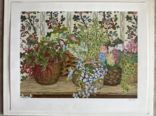John Powell “Wicker Baskets”  Limited Edition Serigraph Print 85/300 29.75”x37”