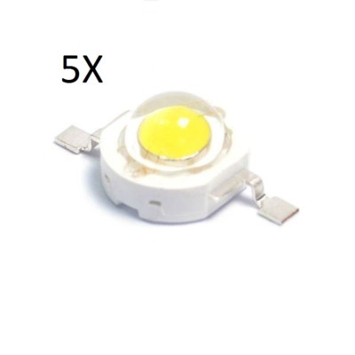 Set 50 LED Diffusi 1,8 Mm Bianco Puro - Lente Bianca, 25mA, 3,2V, Per Modellismo E Cruscotti