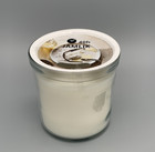 IKEA JÄMLIK Duftkerze im Glas Vanille/hellbeige 40 Std.