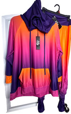 Multi-Colored Two-Piece Women's Jogging Suit/Active wear, Size Large