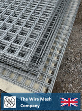 150cm x 100cm Galvanized Wire Mesh Panels | 75mm x 75mm Holes | Strong 5mm wire