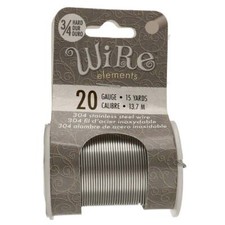 BeadSmith Stainless Steel 20 Gauge Craft Wire Elements - 15 Yard Spool