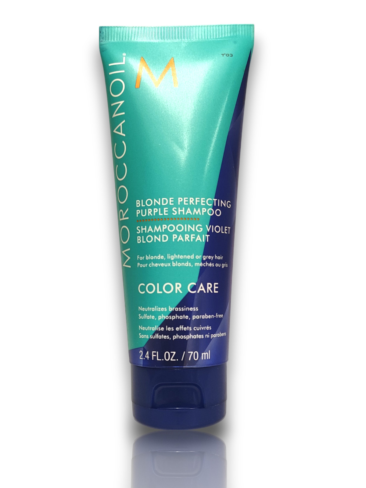 Moroccanoil Blonde Perfecting Purple Shampoo f/ blonde,lightened, grey 2.4 oz NE
