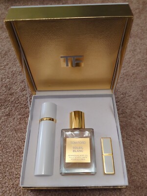 Tom Ford Soleil Blanc Shimmer And Color Travel Set - New In Box - 3pcs