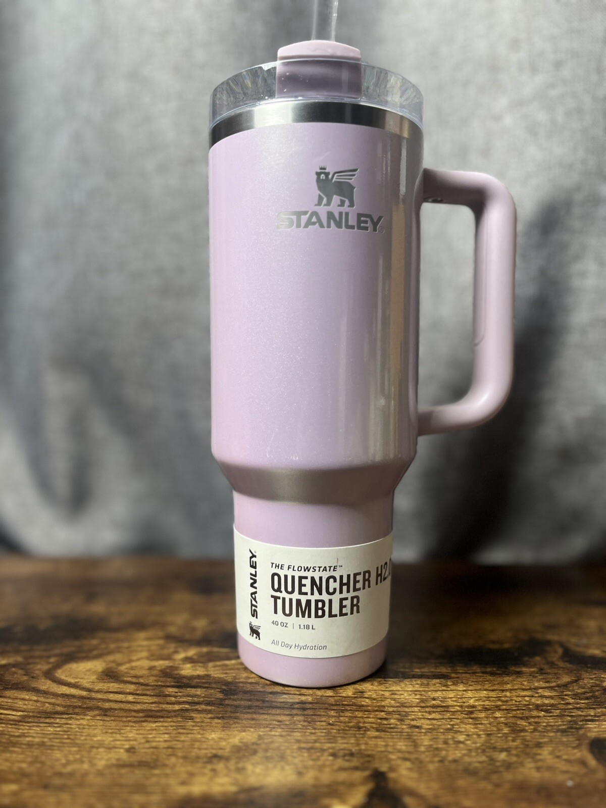 Aster Lavender Shimmer Stanley Quencher Tumbler 40 oz Brand New