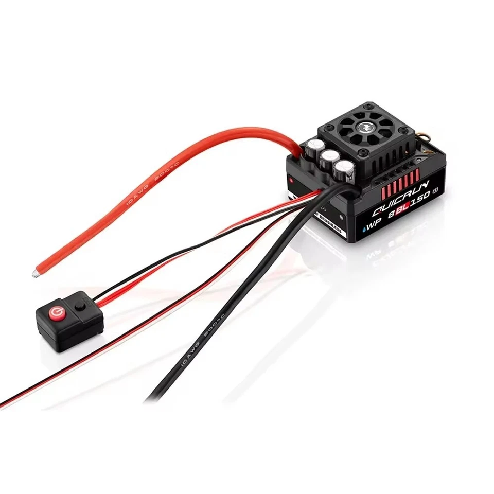 Hobbywing QuicRun WP 8BL150 G2 150A 3-6S Lipo ESC para Monster Truck RC 1/8 Foto 4 de 4