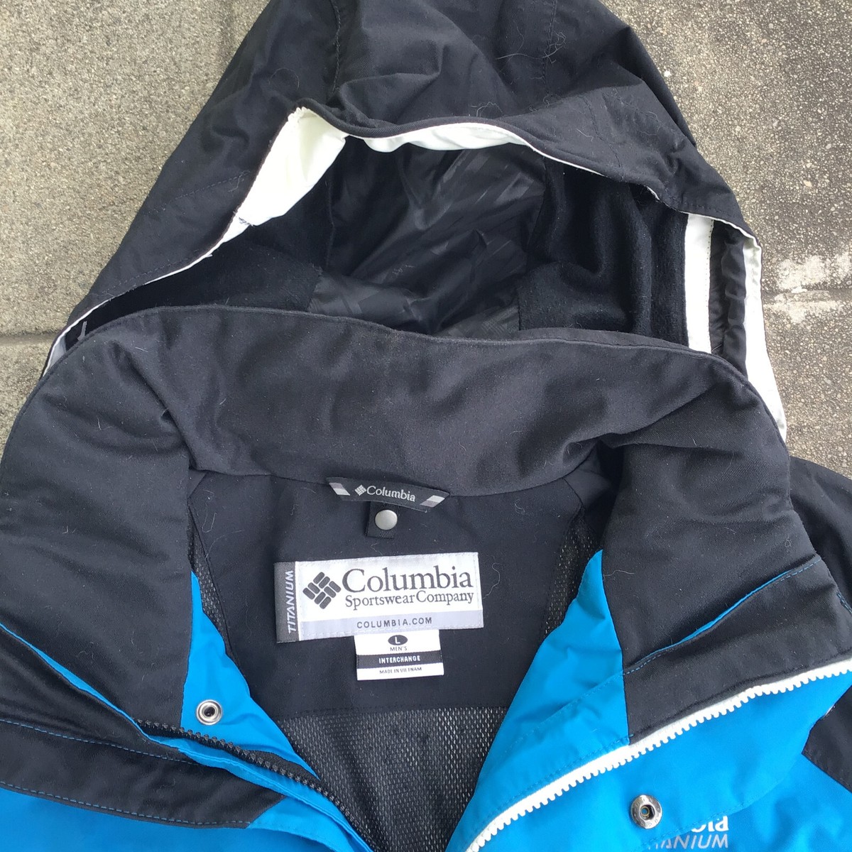 Columbia Titanium Omni Tech Shell Jacket Men Large Winter