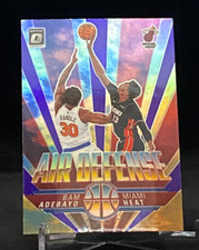 2021-22 Panini Donruss Optic Air Defense Holo Purple #4 Bam Adebayo Miami Heat