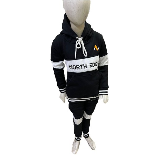 Kids Tracksuits Sweatshirt & Sweatpants Sets 2 Piece Jogging Fleece Hooded Suit - Picture 17 of 28