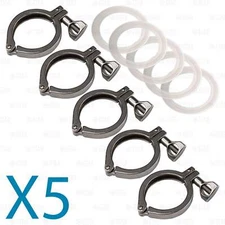 2" Tri Clover Clamp SS304 Stainless For Sankey Keg, Moonshine Distilling Columns